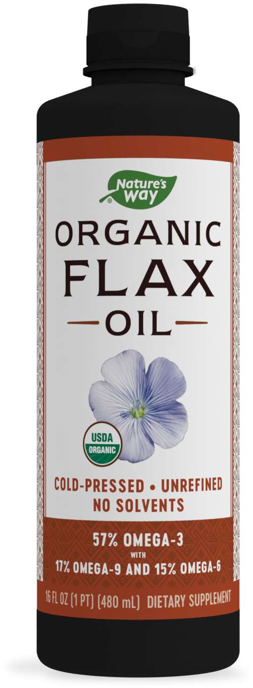 slide 1 of 1, Nature's Way Flax Oil, 16 fl oz