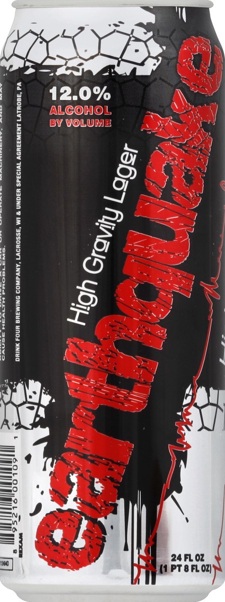 slide 6 of 6, Earthquake High Gravity Lager Can, 24 oz