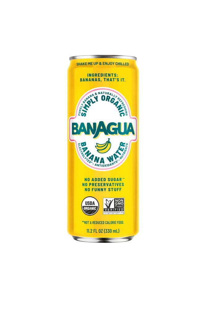 slide 1 of 1, Banagua Simply Organic Banana Water Can, 11.2 fl oz