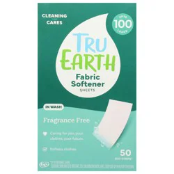 Tru Earth In-Wash Fragrance-Free Fabric Softener Sheets, 50 Each