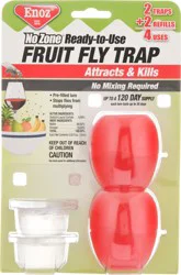 Enoz Attracts & Kills Fruit Fly Trap 0.50 fl oz