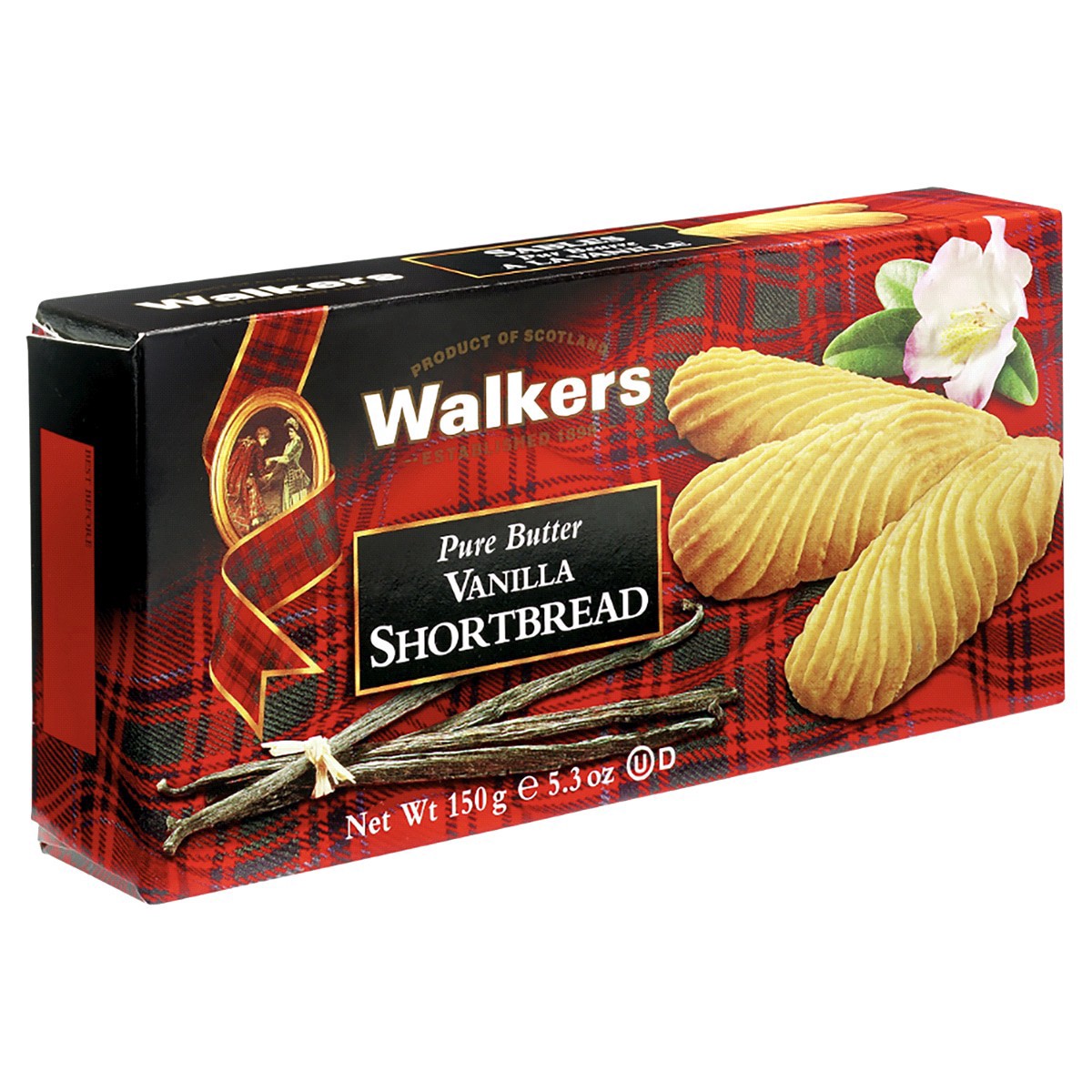 slide 1 of 5, Walker's Pure Butter Vanilla Shortbread Cookies, 5.3 oz