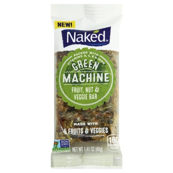 slide 1 of 6, Naked Green Machine Fruit, Nut & Veggie Bar, 1.3 oz