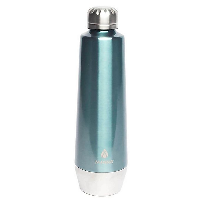 slide 1 of 1, Manna Moda Metallic Watre Bottle - Ice, 18 oz