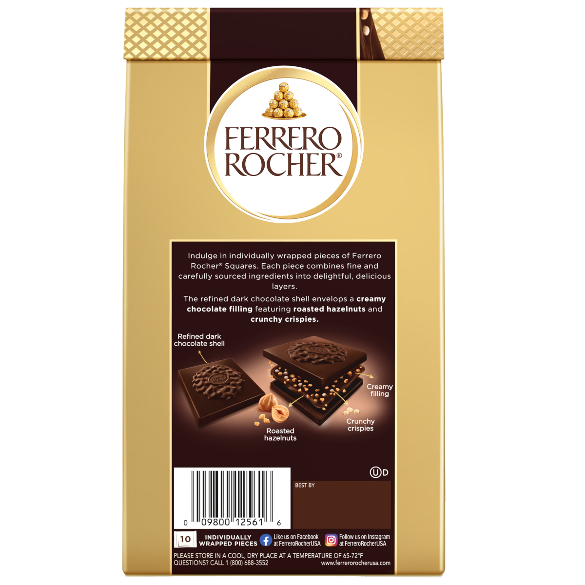 slide 2 of 2, &ferre Ferrero Drk Choc Hzlnt C, 1 ct