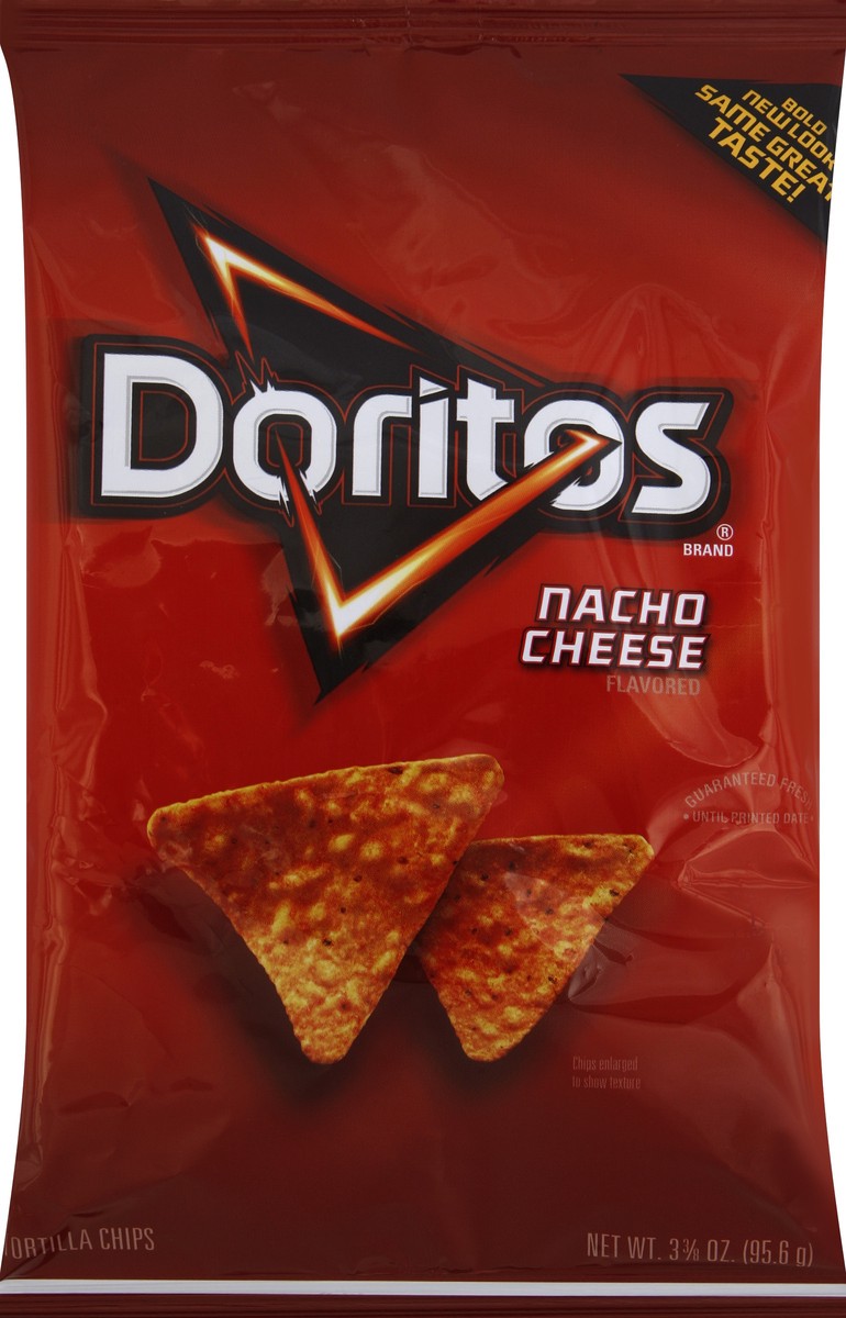 slide 1 of 6, Doritos Tortilla Chips 3.375 oz, 3.38 oz