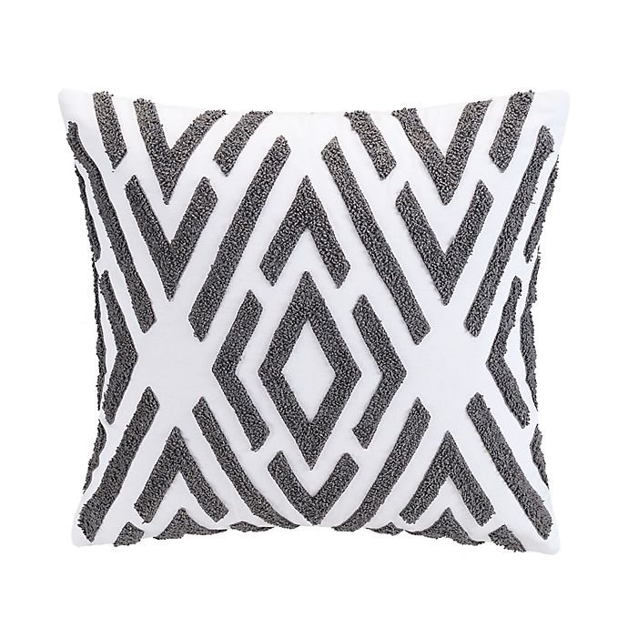 slide 1 of 1, Sedona Lazar Square Throw Pillow - White, 16 in