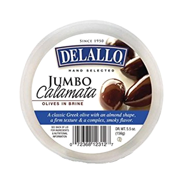 slide 1 of 1, DeLallo Olives Jumbo Calamata, 5 oz