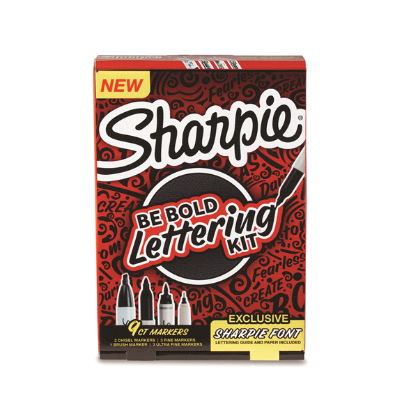 slide 1 of 1, Sharpie Be Bold Hand Lettering Kit, 1 ct