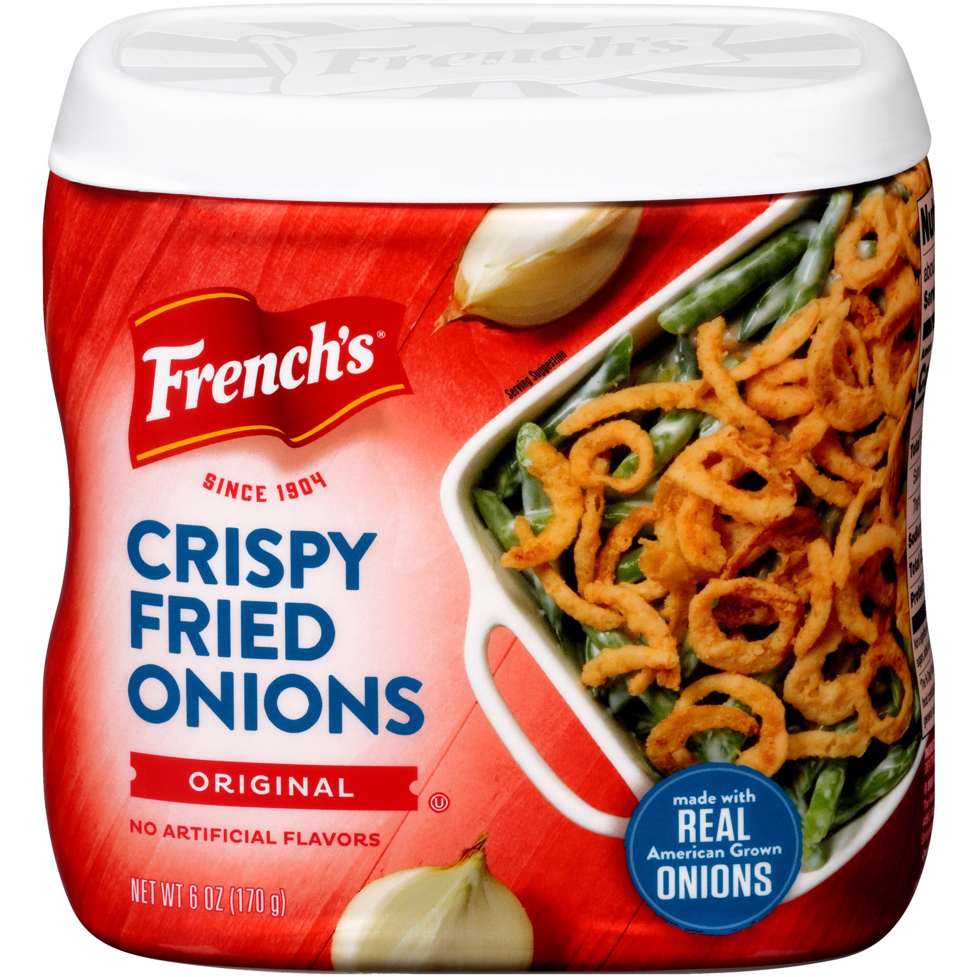 slide 1 of 5, French's Original Crispy Fried Onions, 6 oz, 6 oz