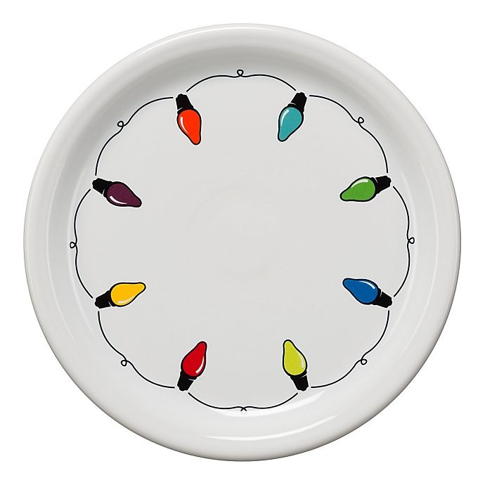 slide 1 of 1, Fiesta Lights Bistro Buffet Plate - White, 1 ct