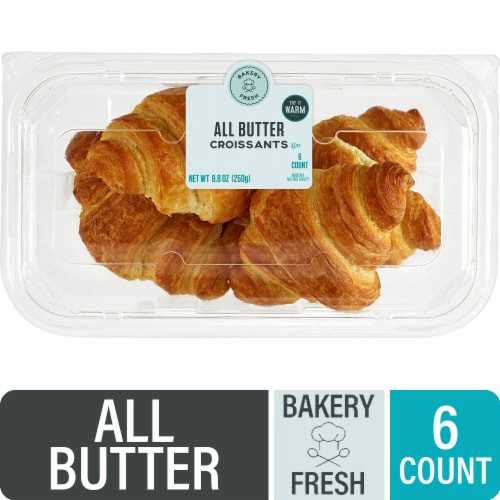 slide 1 of 1, Bakery Fresh All Butter Croissants, 6 ct; 8.8 oz