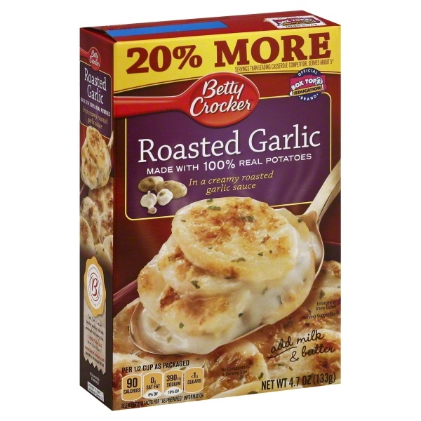 slide 1 of 1, Betty Crocker Roasted Garlic Potatoes, 4.7 oz