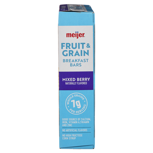 slide 24 of 29, Meijer Fruit & Grain Mixed Berry Breakfast Bar, 8 ct, 1.3 oz