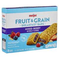 slide 6 of 29, Meijer Fruit & Grain Mixed Berry Breakfast Bar, 8 ct, 1.3 oz