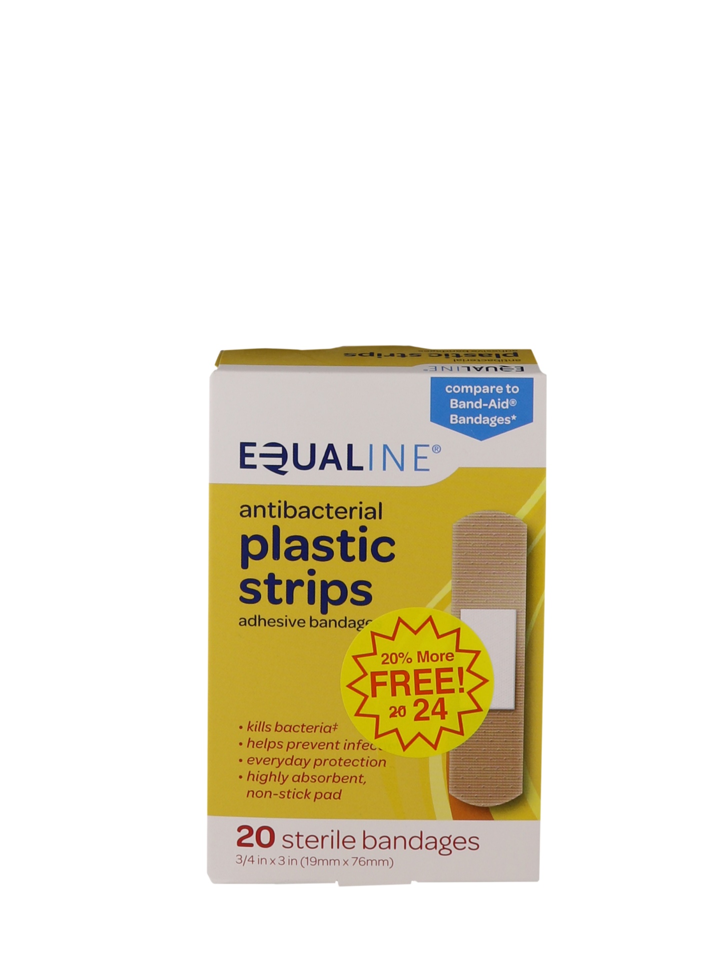 slide 1 of 1, BAND-AID Plastic Ab, 20 ct