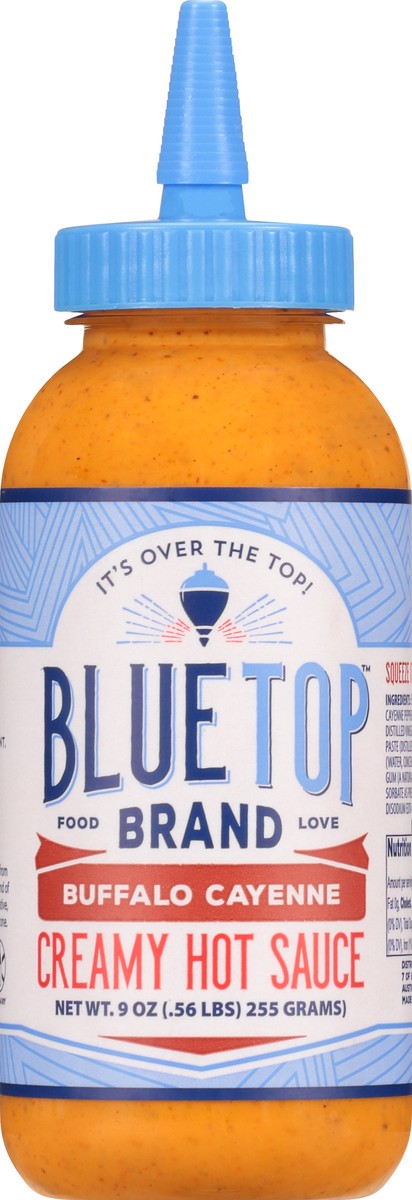 slide 3 of 10, Blue Top Brand Blue Top Creamy Hot Sce Buflo Cayenne, 9 oz