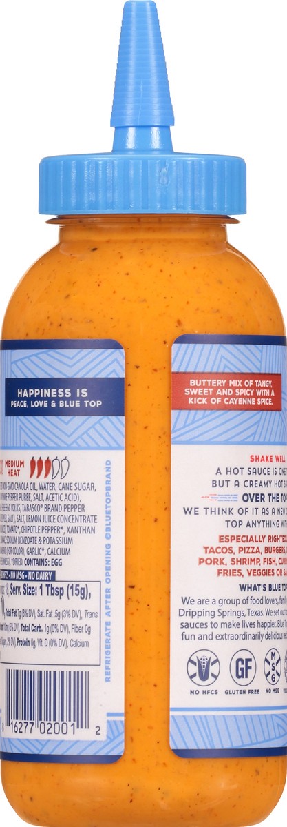 slide 10 of 10, Blue Top Brand Blue Top Creamy Hot Sce Buflo Cayenne, 9 oz