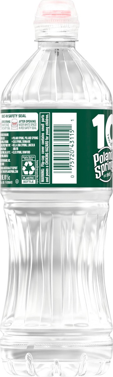 slide 8 of 10, POLAND SPRING Brand 100% Natural Spring Water, 23.7-ounce plastic bottle, 23.7 oz