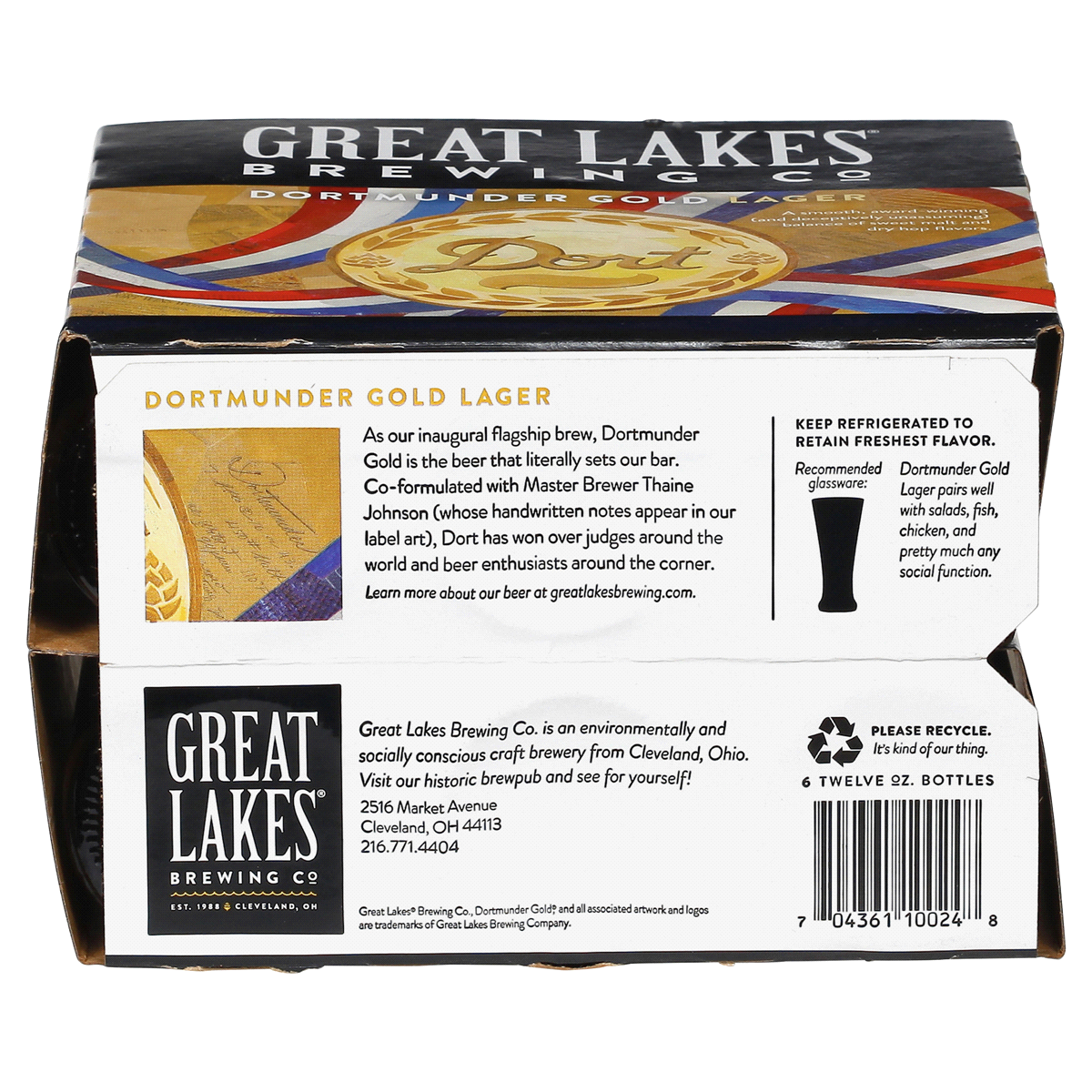 slide 5 of 5, Great Lakes Brewing Co. Great Lakes Dortmunder Gold Lager Beer 6 ea, 6 ct; 12 oz