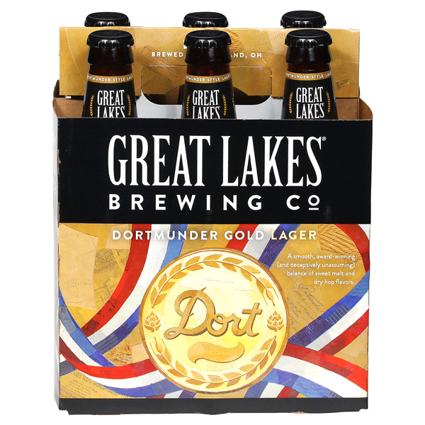 slide 1 of 5, Great Lakes Brewing Co. Great Lakes Dortmunder Gold Lager Beer 6 ea, 6 ct; 12 oz