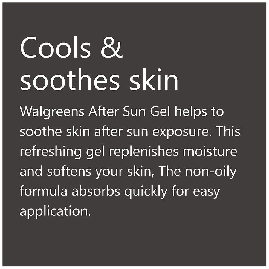 slide 4 of 5, Walgreens After Sun Gel, 6 oz