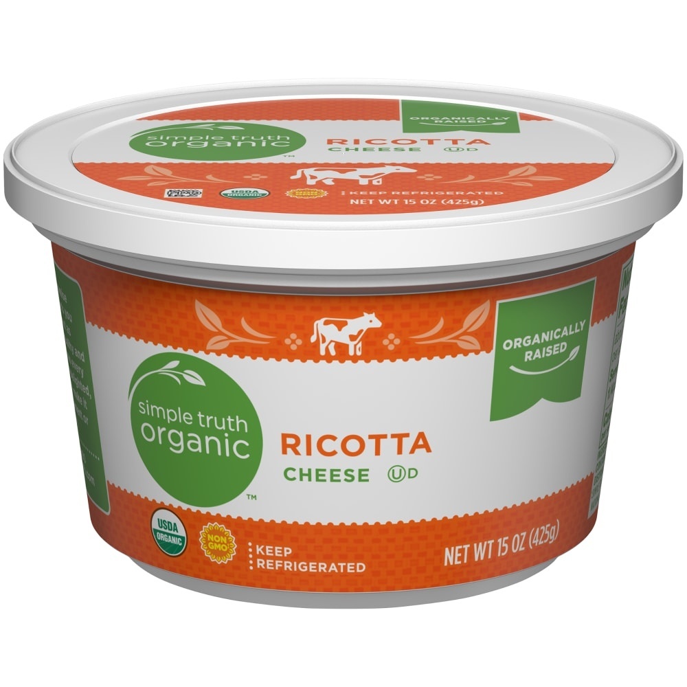 slide 1 of 1, Simple Truth Organic Ricotta Cheese, 15 oz