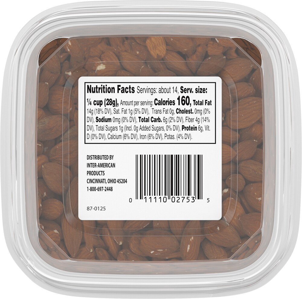 slide 3 of 4, Pre Packaged Bulk Raw Almonds, 14 oz
