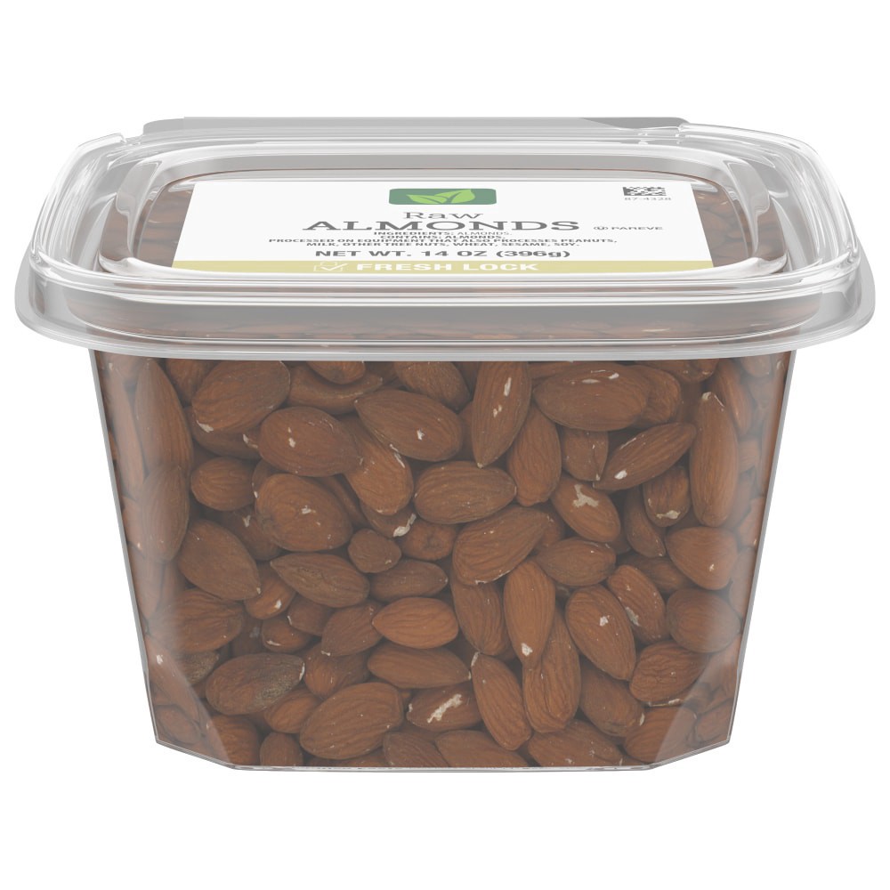 slide 1 of 4, Pre Packaged Bulk Raw Almonds, 14 oz