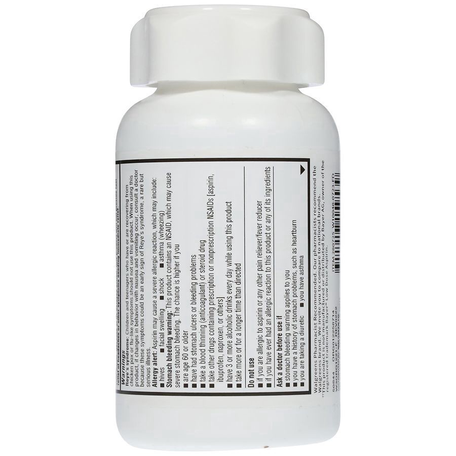 slide 3 of 5, Walgreens Dye-Free Aspirin Enteric Coated Tablets (Max 3), 500 ct