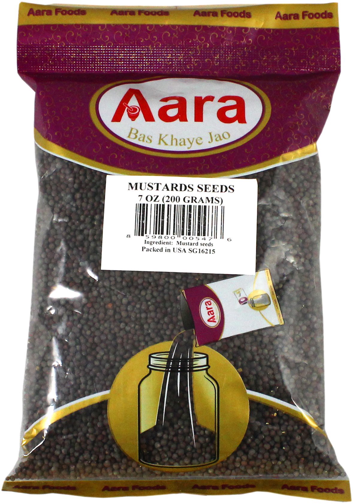 slide 1 of 1, Aara Mustard Seeds, 200 gram