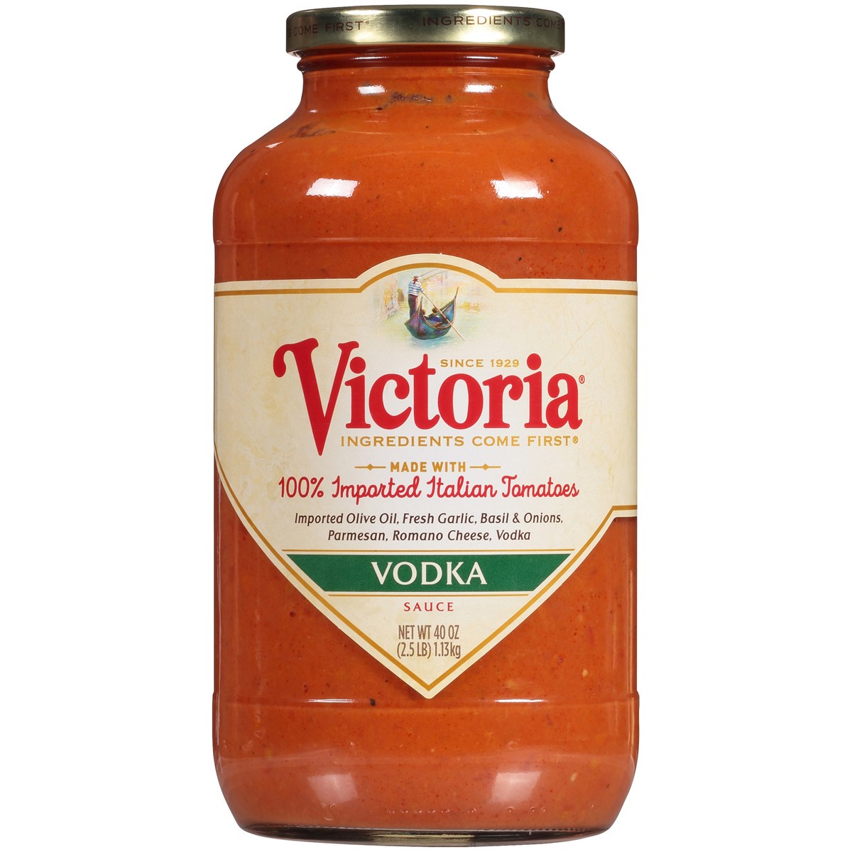 slide 4 of 7, Victoria Vodka Sauce 40 oz. Jar, 40 oz