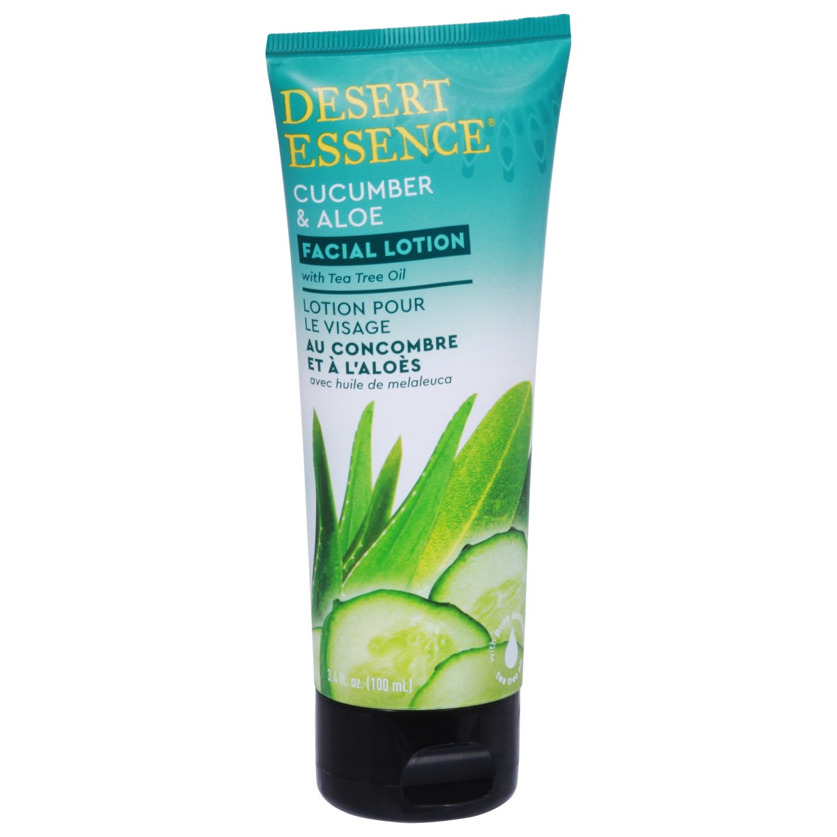 slide 8 of 12, Desert Essence Cucumber & Aloe Facial Lotion 3.4 fl oz, 3.4 fl oz