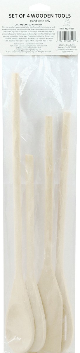 slide 3 of 6, Farberware Wooden Classic Set of 4 Tools 4 ea, 4 ct