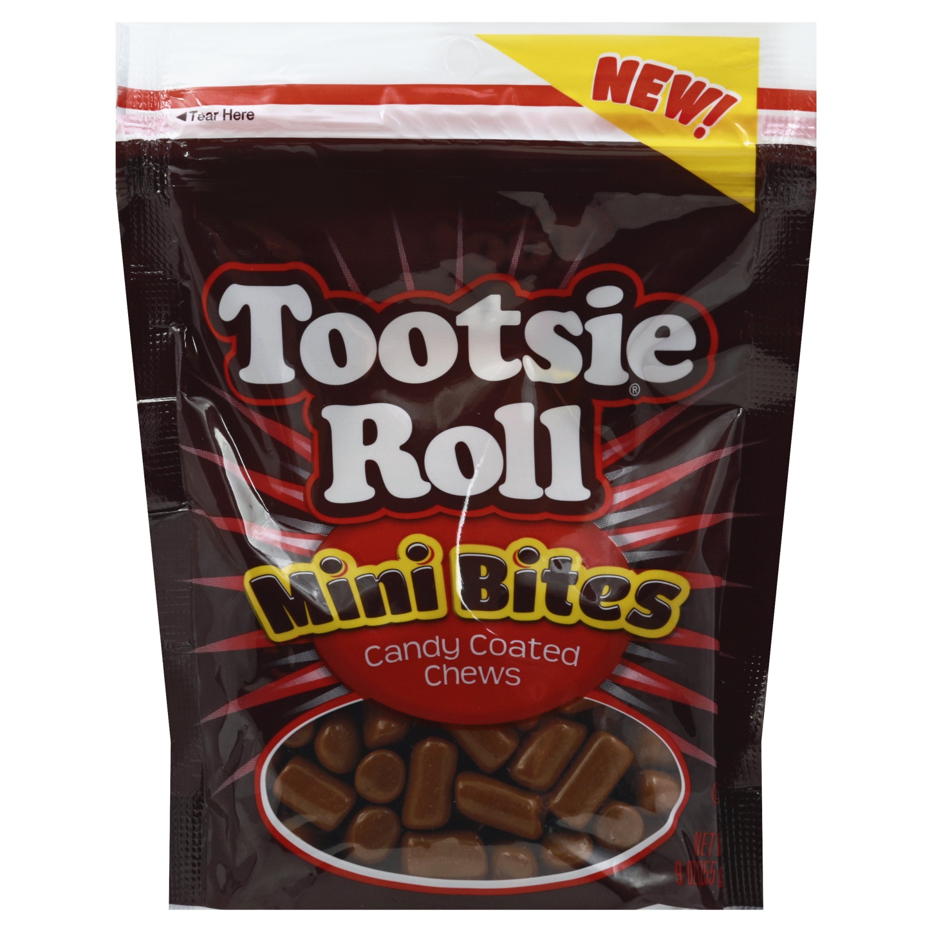 slide 1 of 1, Tootsie Roll Candy Coated Chews 9 oz, 9 oz