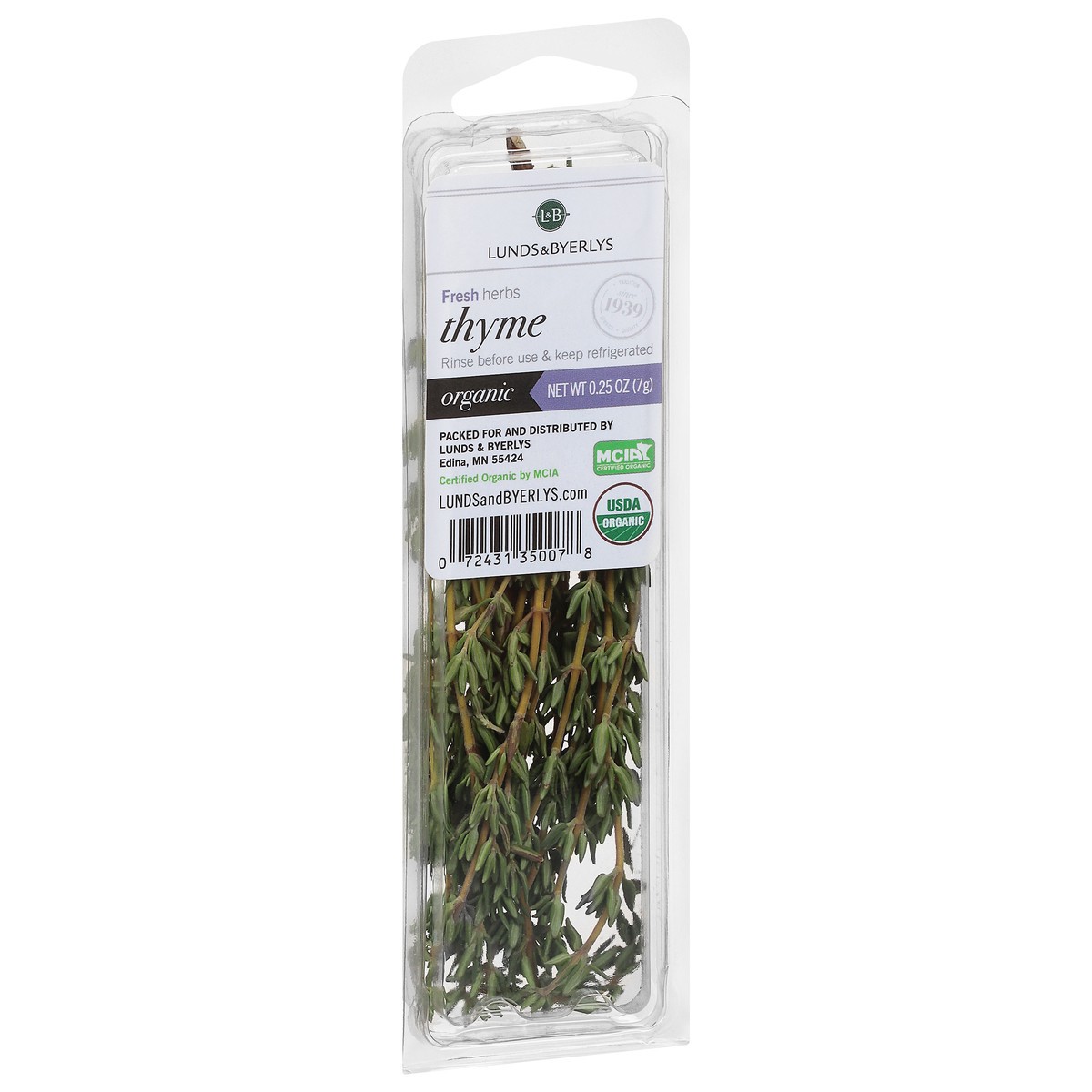 slide 9 of 9, L&B Lunds & Byerlys Fresh Herbs Organic Thyme 0.25 oz, 0.25 oz