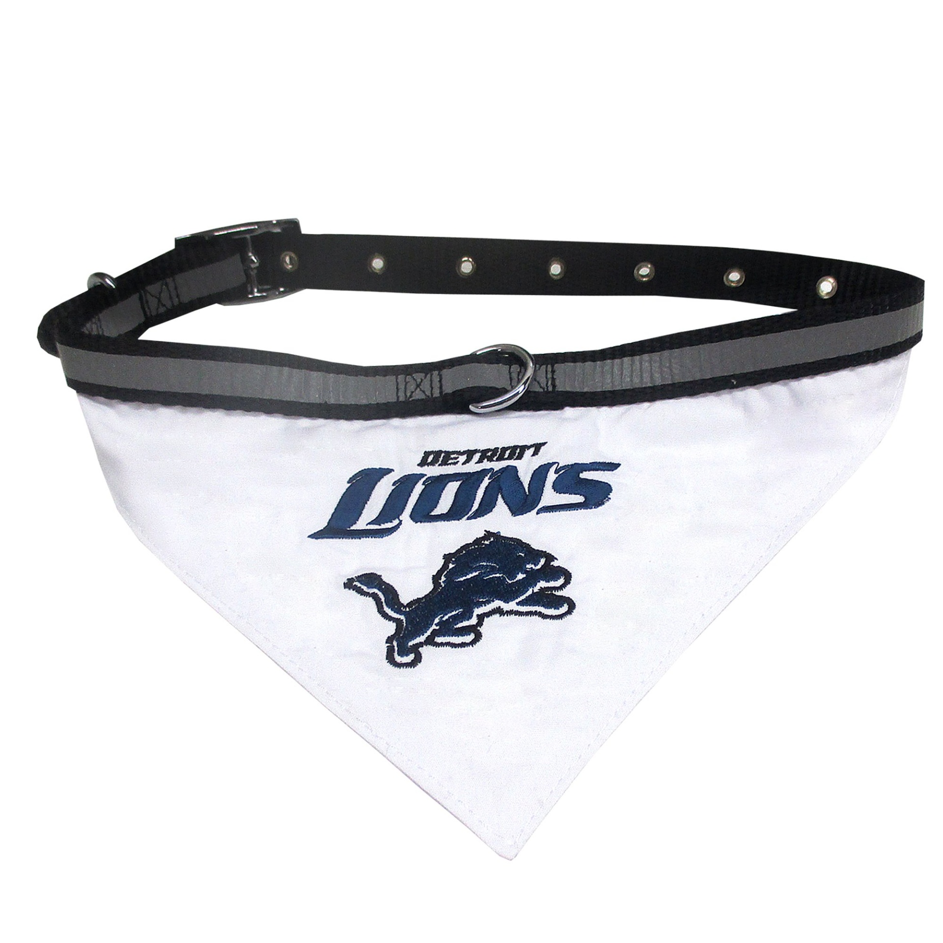 slide 1 of 1, Pets First Detroit Lions Collar Bandana, SM