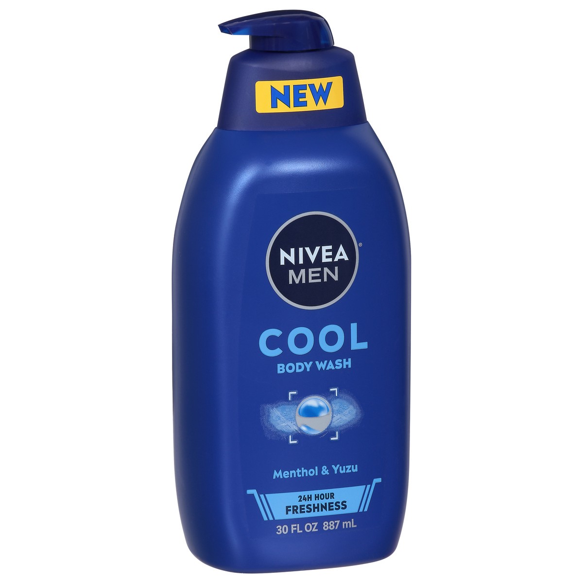 slide 4 of 9, Nivea Men Cool Menthol & Yuzu Body Wash 30 fl oz, 30 fl oz