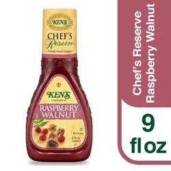 Ken's Steak House Chef's Reserve Raspberry Walnut Salad Dressing 9 fl oz