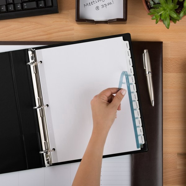 slide 4 of 6, Avery 12-Tab Print & Apply Clear Label Dividers, 5 ct