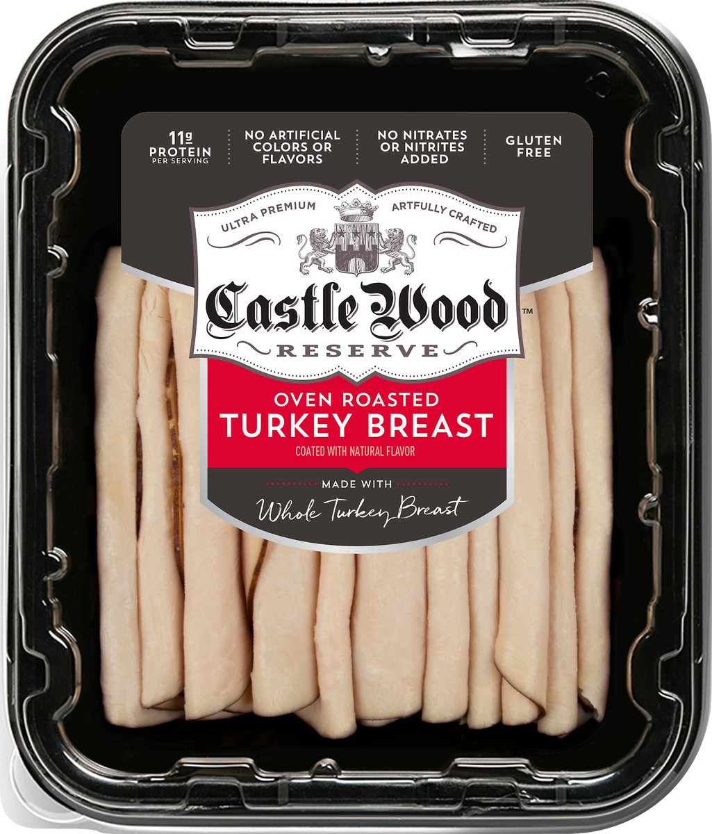 slide 5 of 6, Castle Wood Reserve Oven Roasted Turkey Breast 1 ea, 16 oz