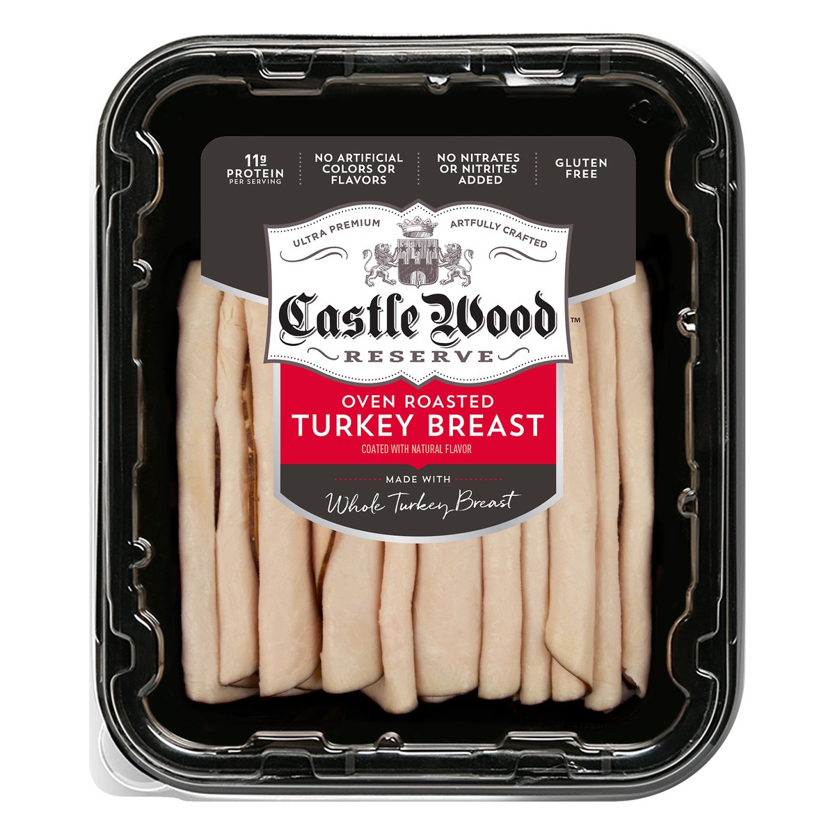 slide 1 of 6, Castle Wood Reserve Oven Roasted Turkey Breast 1 ea, 16 oz