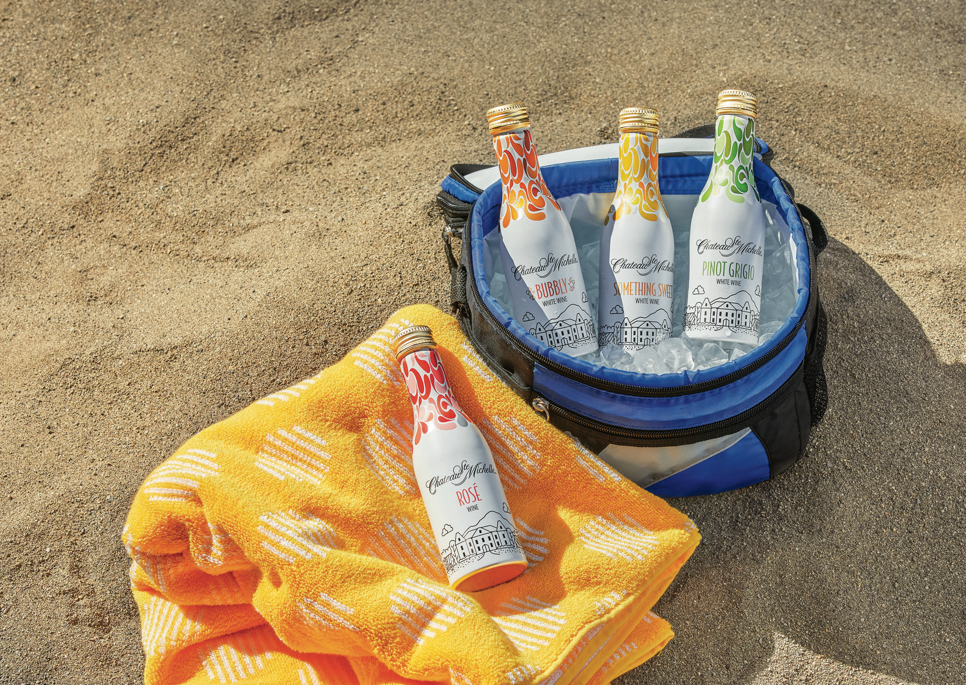 slide 7 of 8, Chateau Ste. Michelle Rosé Wine, 2-pack Aluminum Bottle, 250 mL, 250 ml