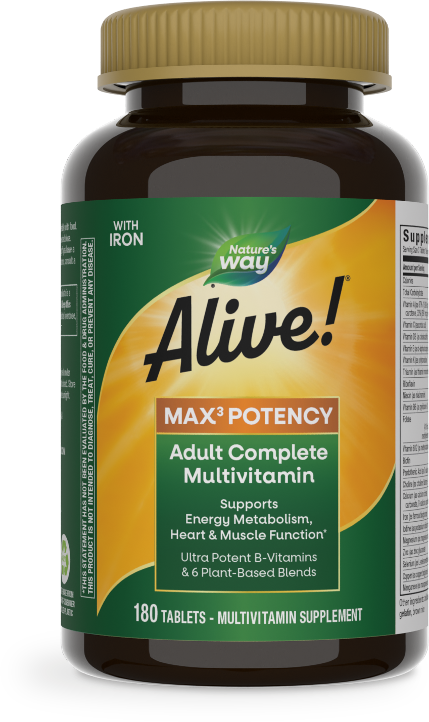 slide 1 of 6, Nature's Way Alive! Max3 Potency Multivitamin, 180 ct