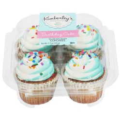 Kimberley's Bakeshoppe Birthday Cake Filled Gourmet Cupcakes