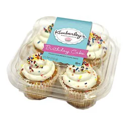 Kimberley's Bakeshoppe Birthday Cake Filled Gourmet Cupcakes