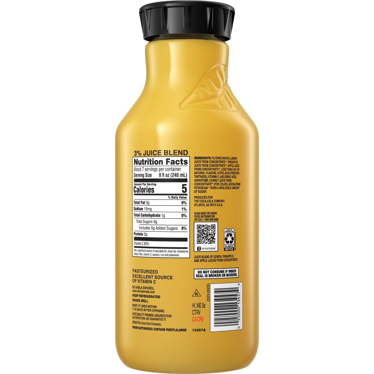 slide 3 of 5, Minute Maid Zero Sugar Pineapple Juice, 52 fl oz