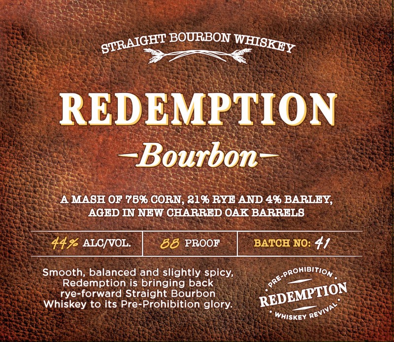 slide 6 of 6, Redemption Bourbon Whiskey 750 ml, 750 ml