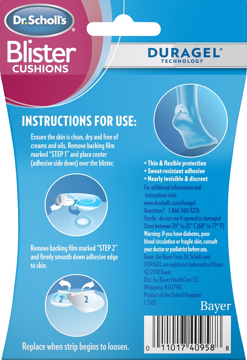 slide 3 of 4, Dr. Scholl's Active Series Blister Treatment Cushion, 6 ct