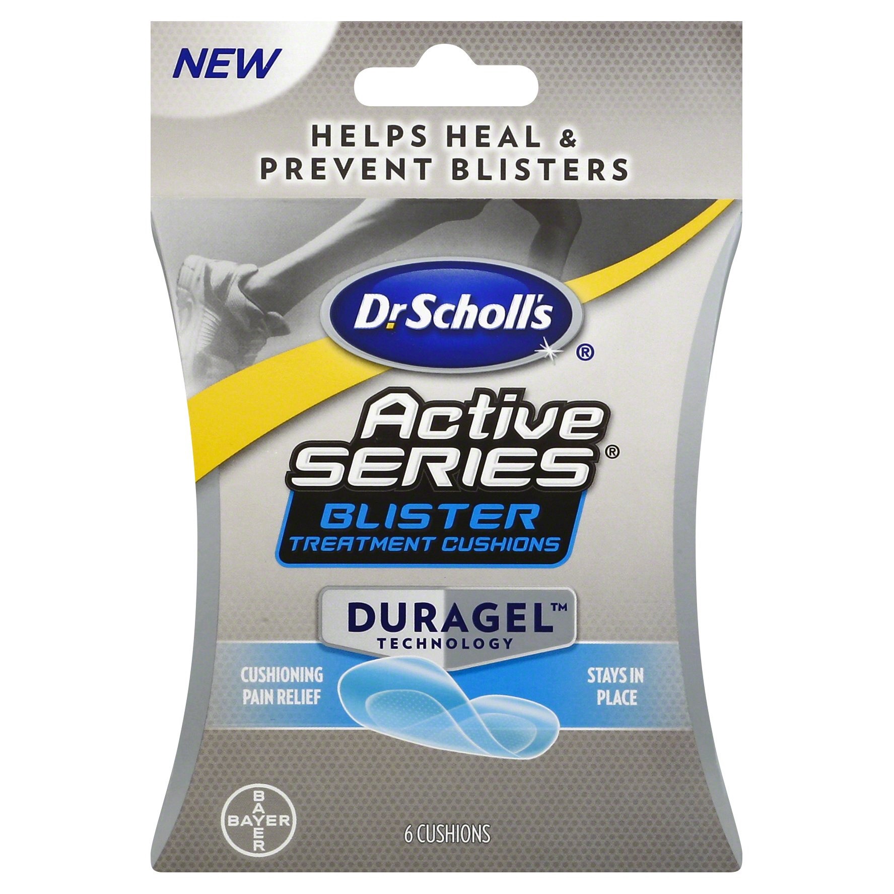 slide 1 of 4, Dr. Scholl's Active Series Blister Treatment Cushion, 6 ct